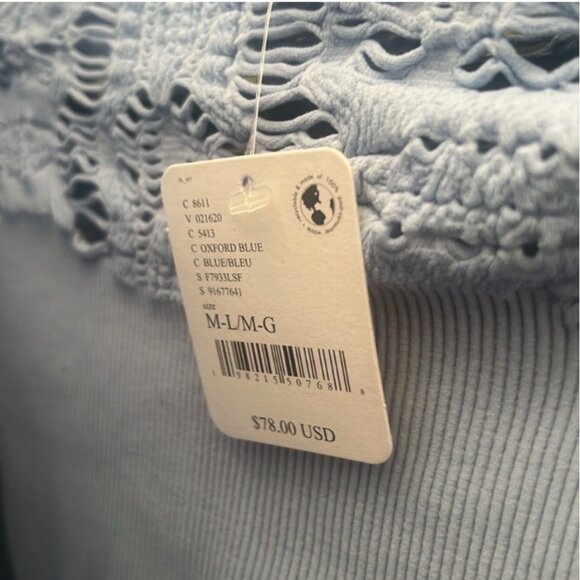 FP Movement Happiness Runs Floral Cutout Designs Long Sleeve Top Size M/L - Picture 8 of 8